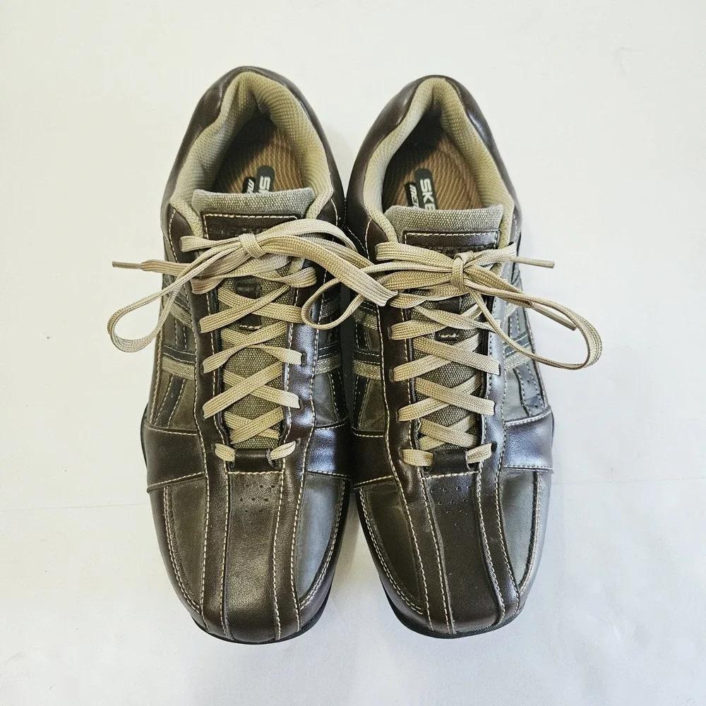 Skechers Citywalk Malton 61751 Brown Shoes Sneakers Mens Sz 11 Lace Up Casual